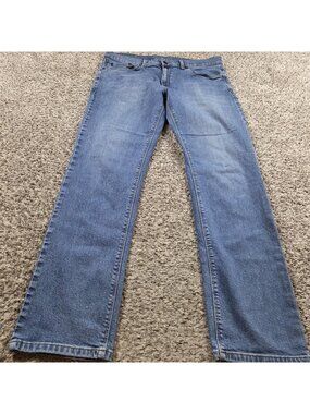 Mott & Bow Jeans Mens 35x32 Slim Zip Fly Medium Wash Denim
